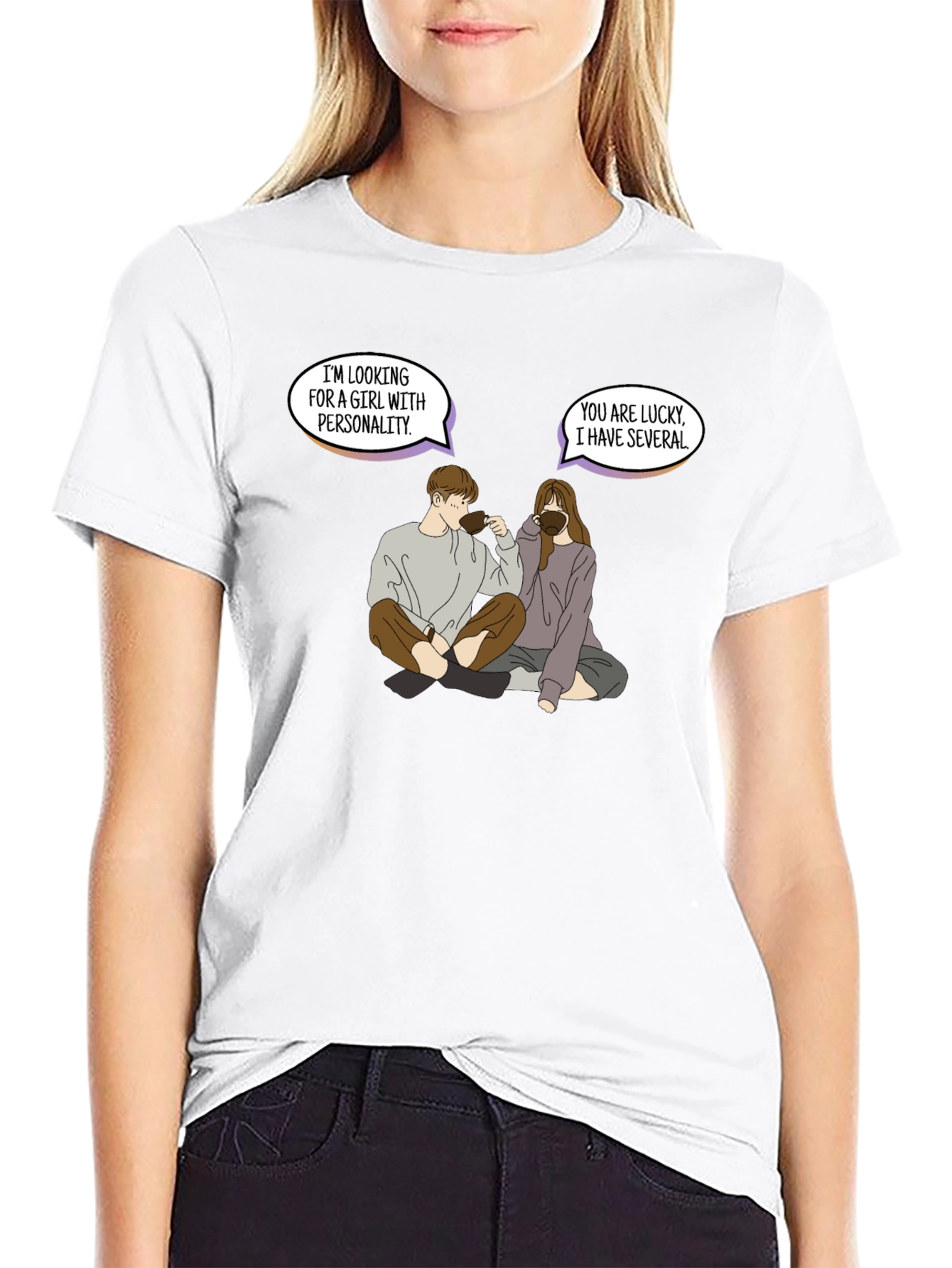 Personality Pun Graphic Tee - Unique & Comfy