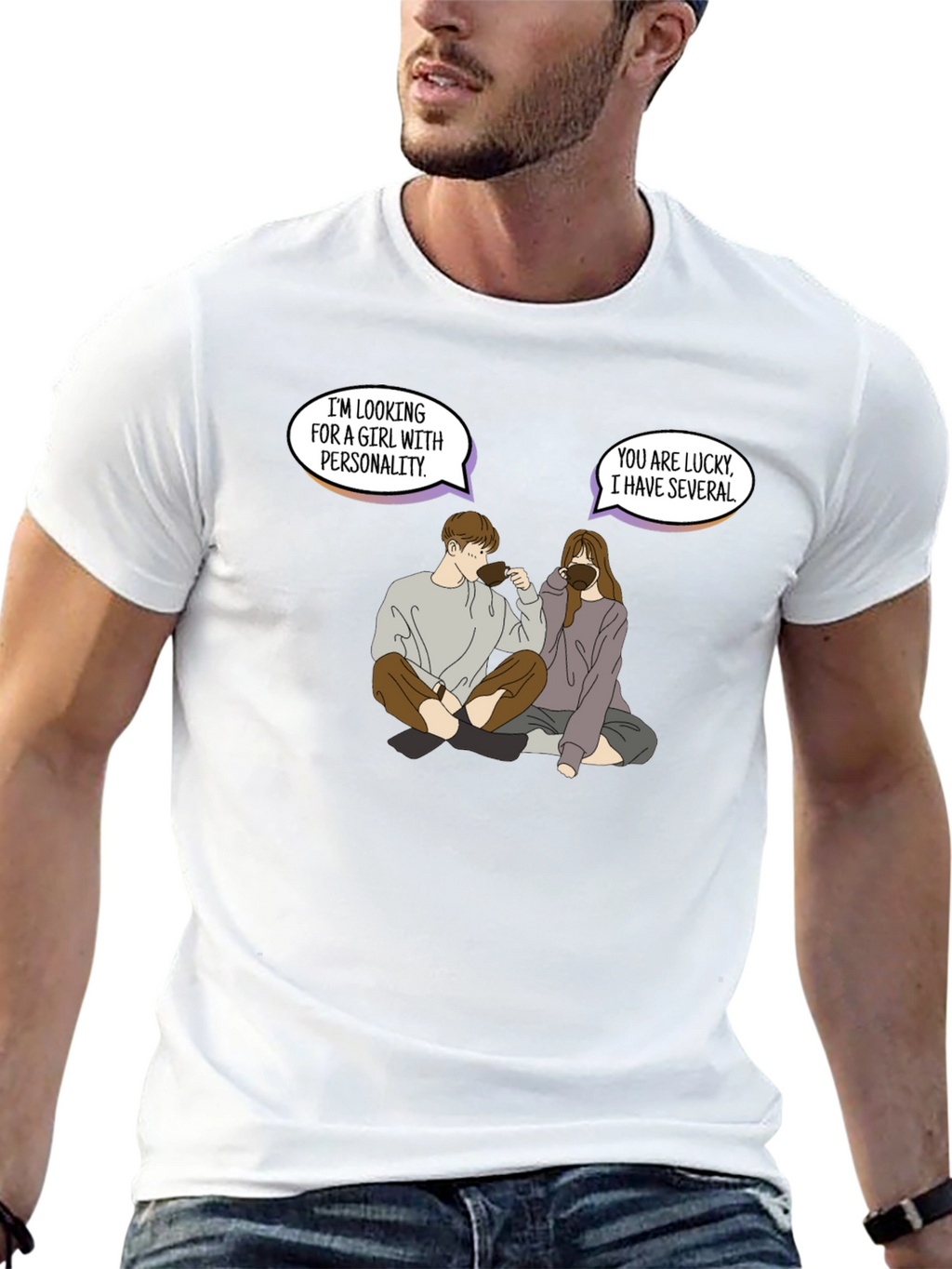 Personality Pun Graphic Tee - Unique & Comfy