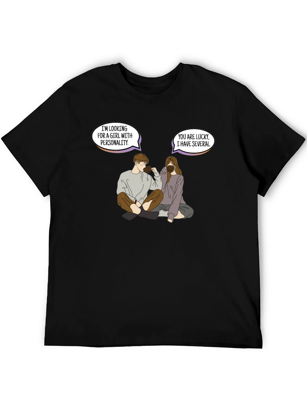 Personality Pun Graphic Tee - Unique & Comfy
