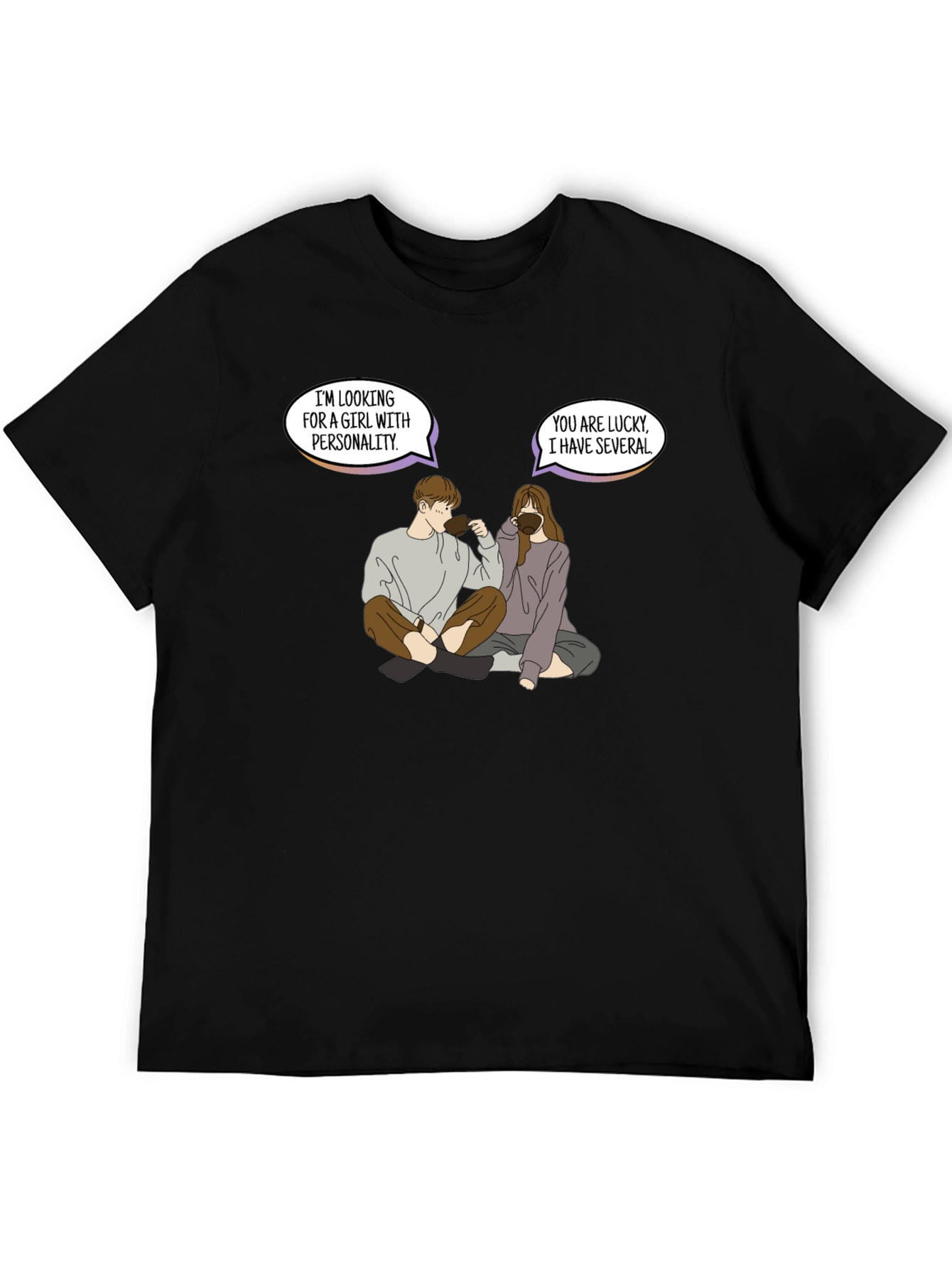 Personality Pun Graphic Tee - Unique & Comfy