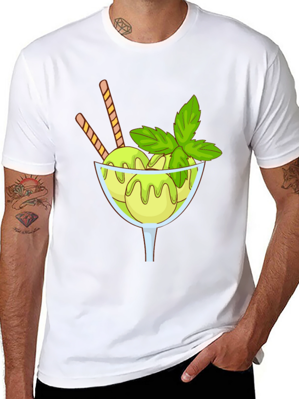 Ice Cream Graphic Tee - Unique Design Soft Fabric