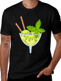 Ice Cream Graphic Tee - Unique Design Soft Fabric