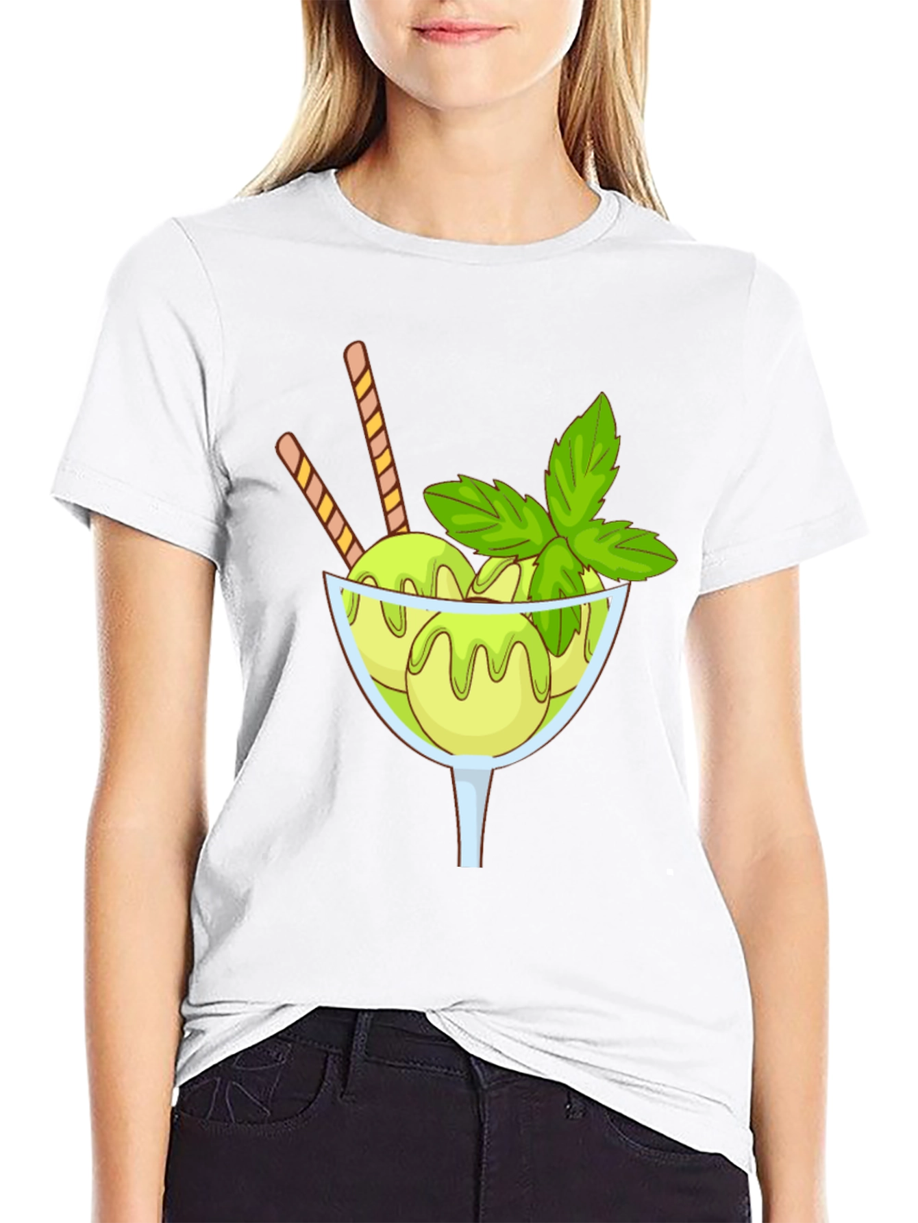 Ice Cream Graphic Tee - Unique Design Soft Fabric
