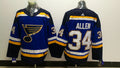 Men's St. Louis Blues Jake Allen #34 Blue Home Breakaway Player Jerseys