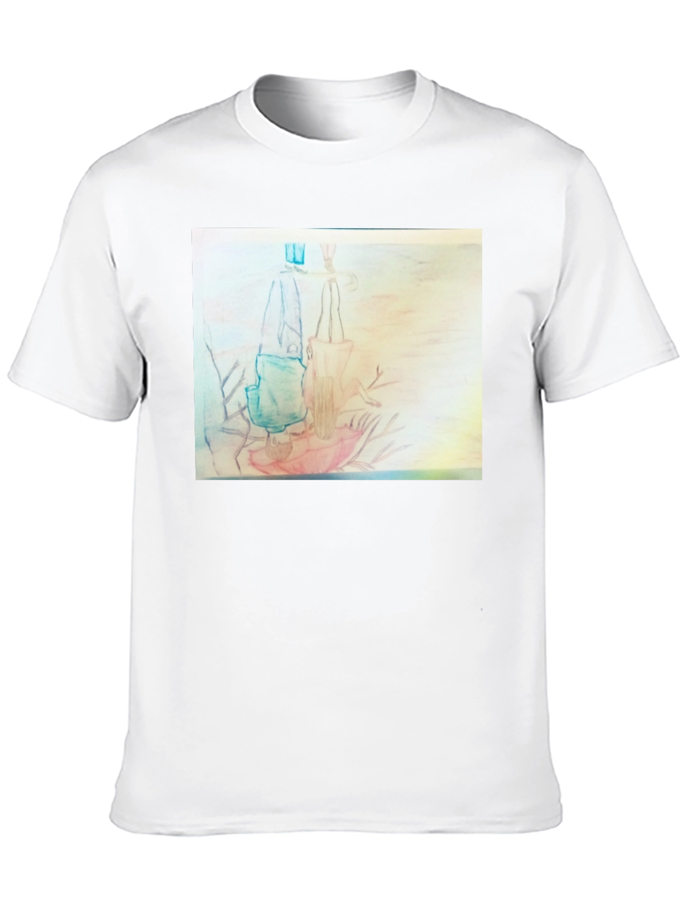 Unique Graphic Tee - Pencil Art Design