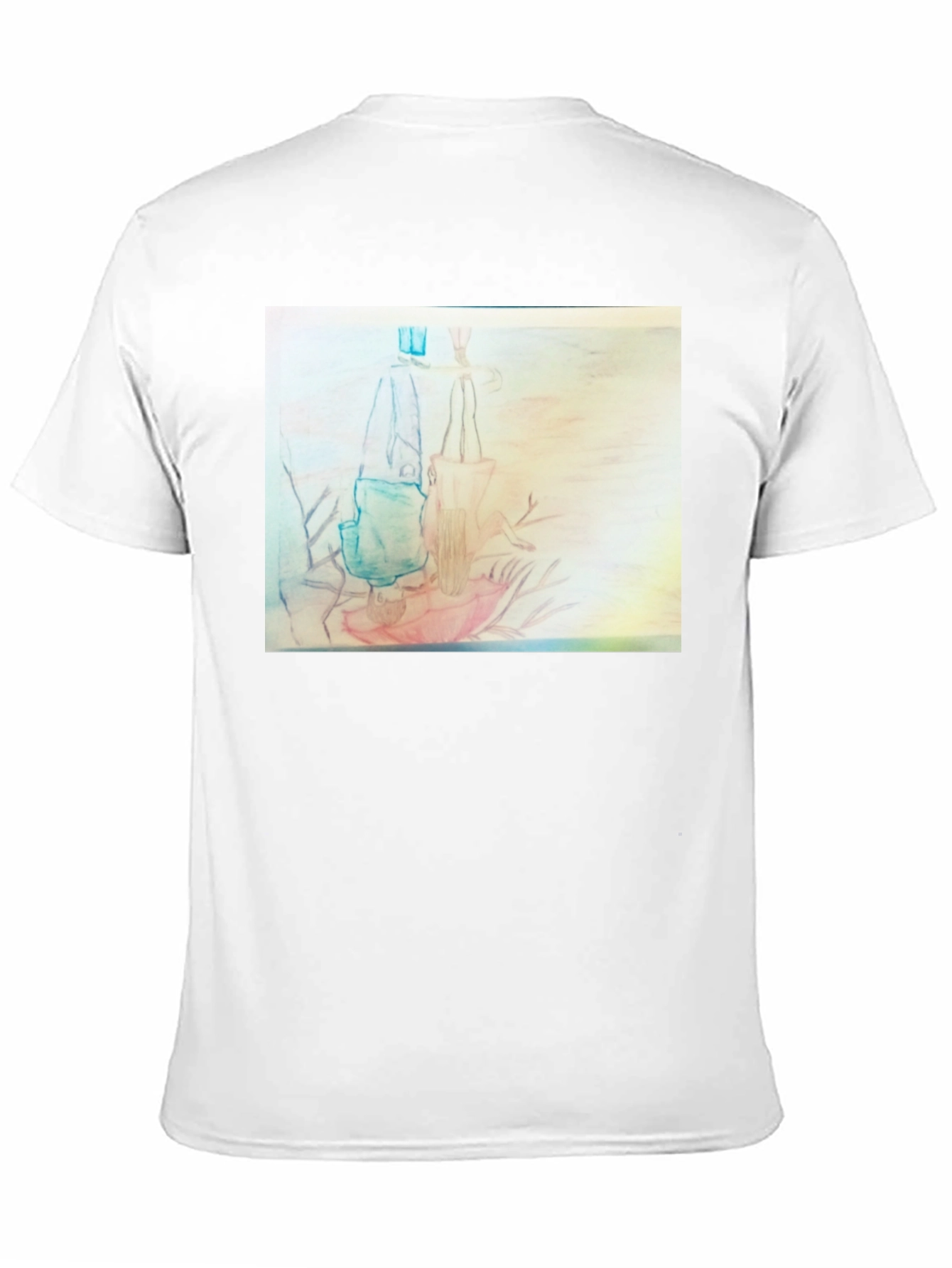 Unique Graphic Tee - Pencil Art Design