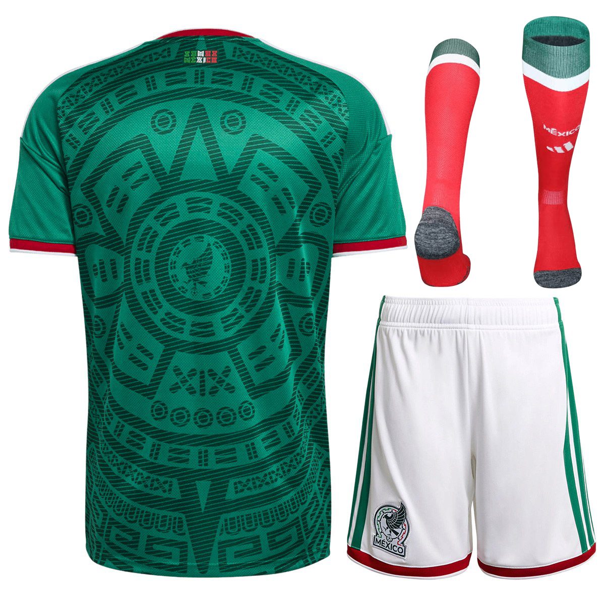 Mexico Home Jersey Full Kit World Cup 2026 - [Super Replica] Back