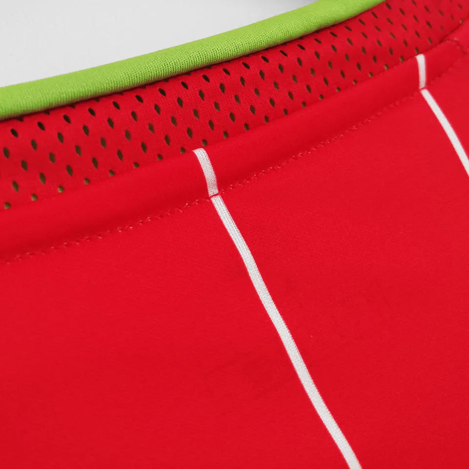 2015/16 Wales Home Red Retro Soccer Jersey Detail 4