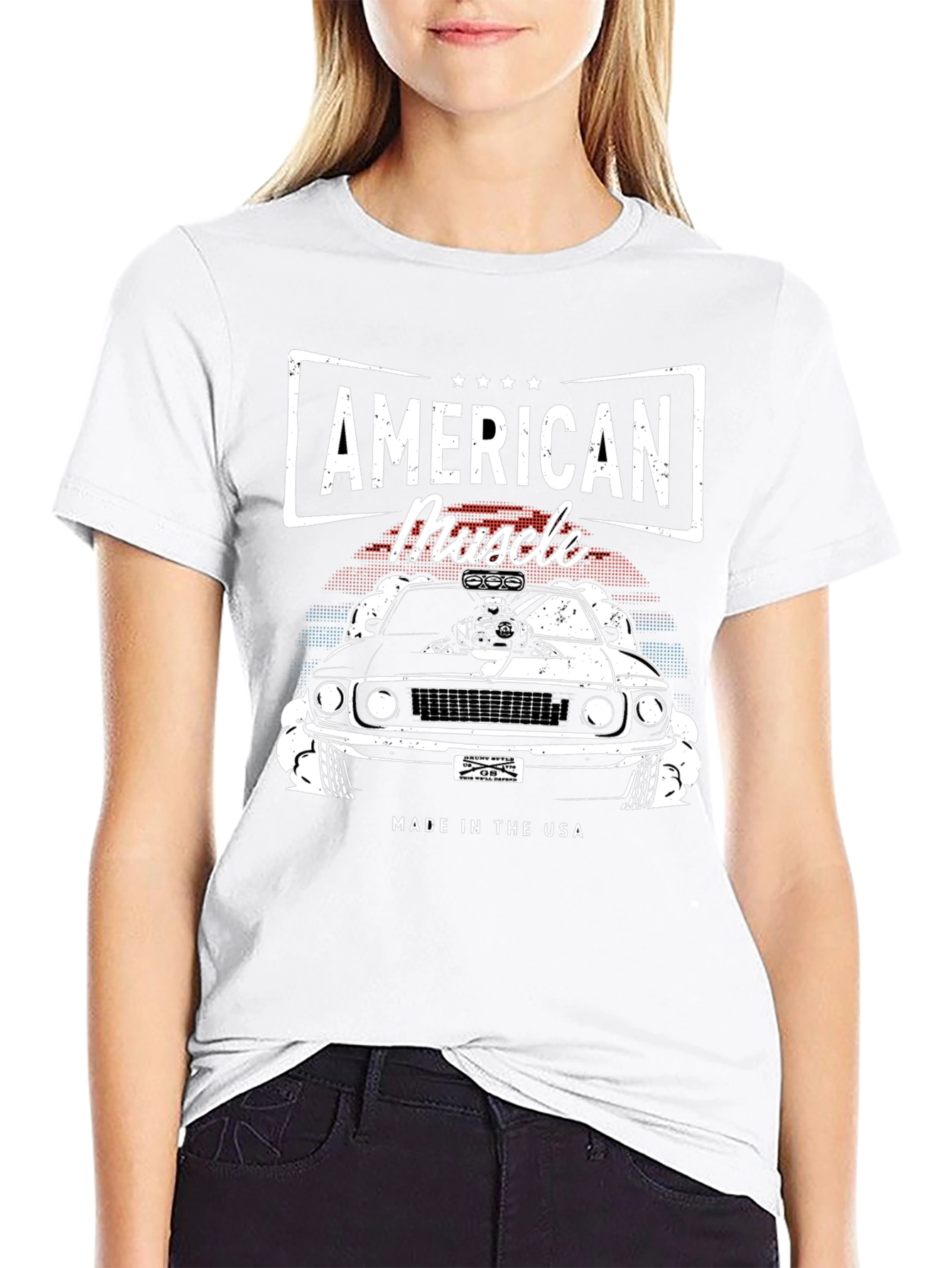 American Muscle Car Graphic Tee