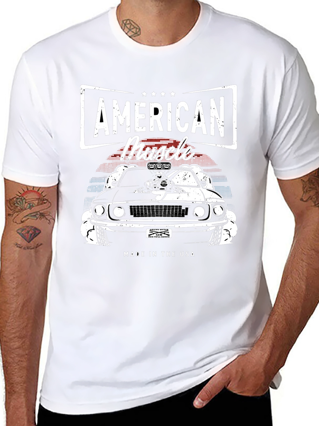 American Muscle Car Graphic Tee