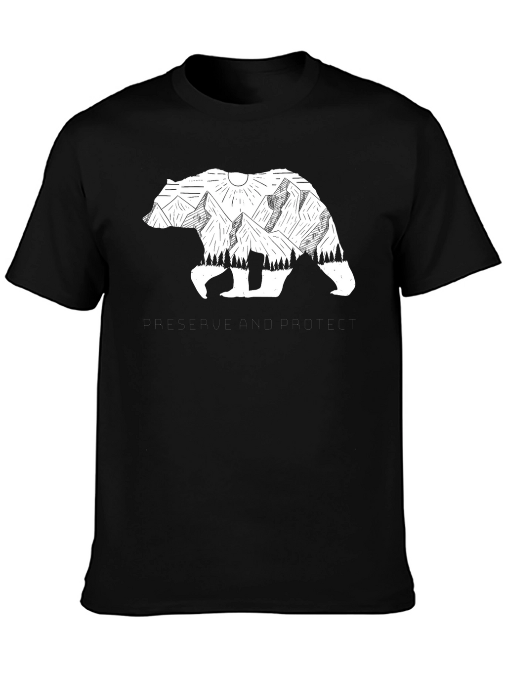 Bear Mountain Graphic Tee - Nature Lovers T-Shirt