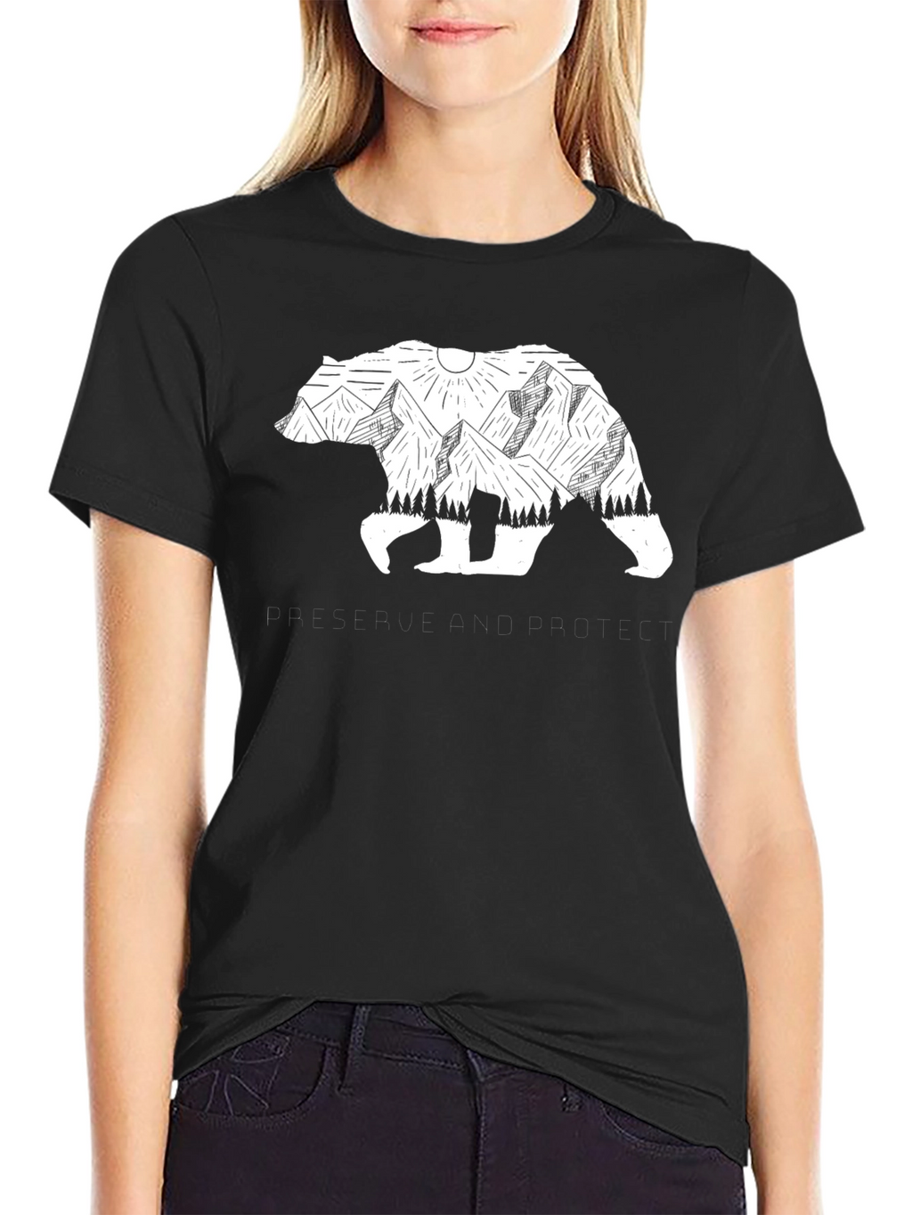 Bear Mountain Graphic Tee - Nature Lovers T-Shirt