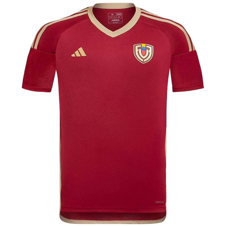 2024/25 Venezuela Home Red Fans Soccer Jersey Front