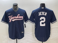 Men's New York Yankees Derek Jeter #2 Navy Limited Player Jerseys
