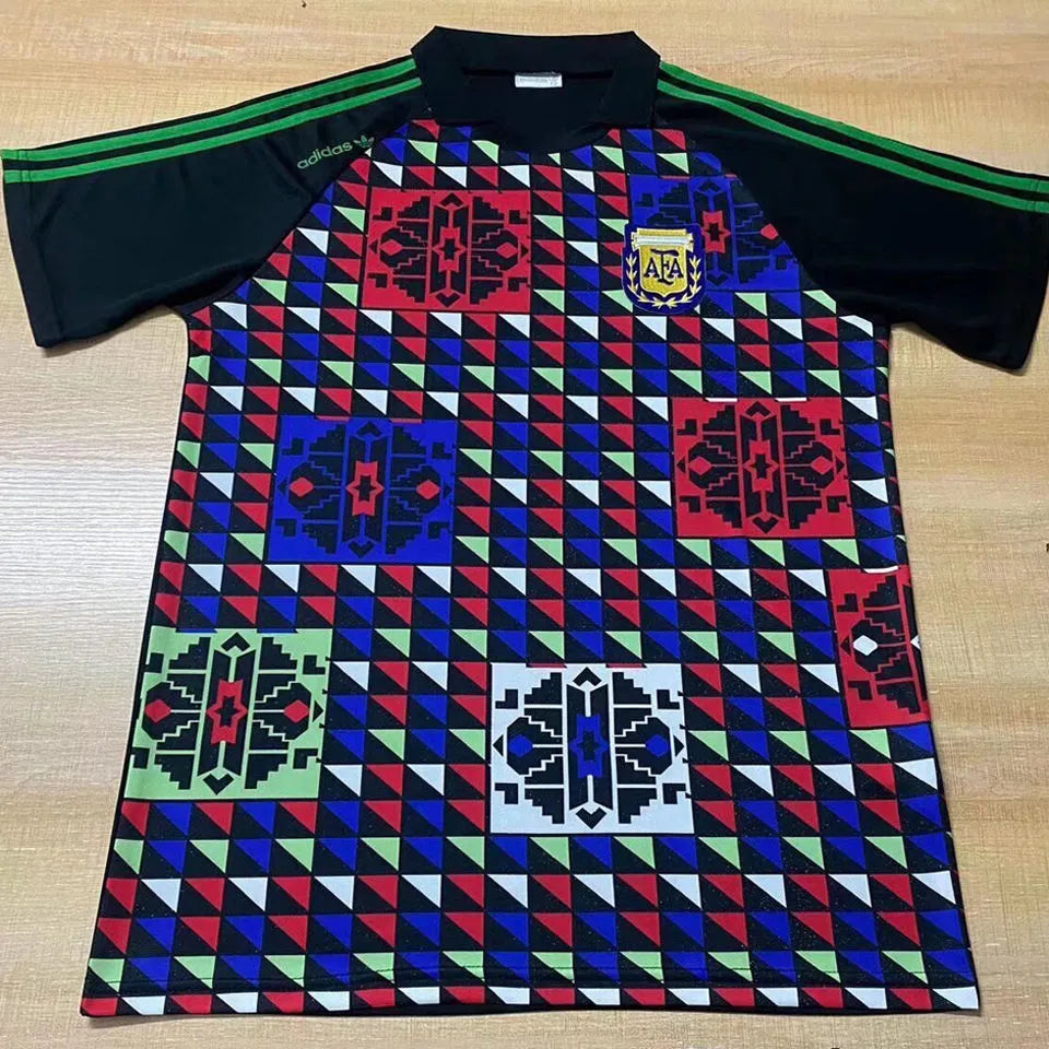 1990 Argentina GK Retro Soccer Jersey Front