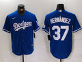 Men's Los Angeles Dodgers Teoscar Hernandez #37 Royal Replica Player Jerseys