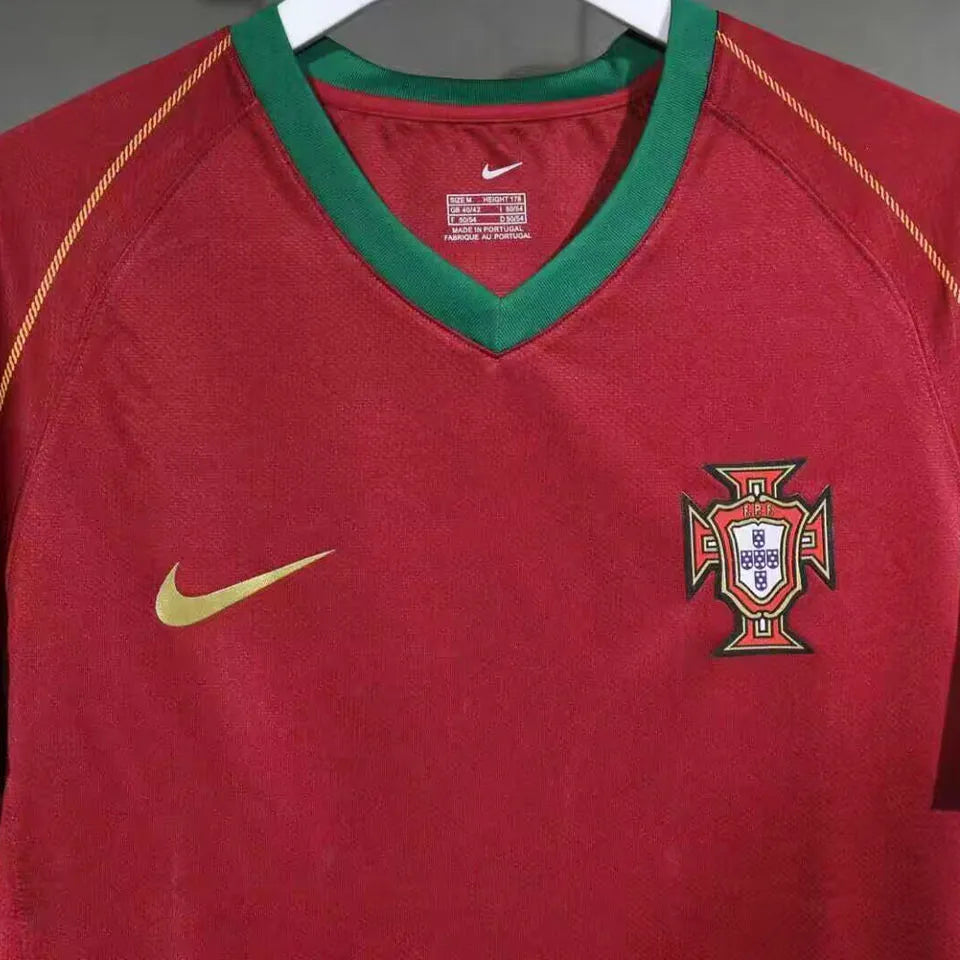 2006 Portugal Home Retro Player Version Soccer Jersey 球员版 Detail 3