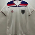 1982 England Home White Retro Soccer Jersey Front