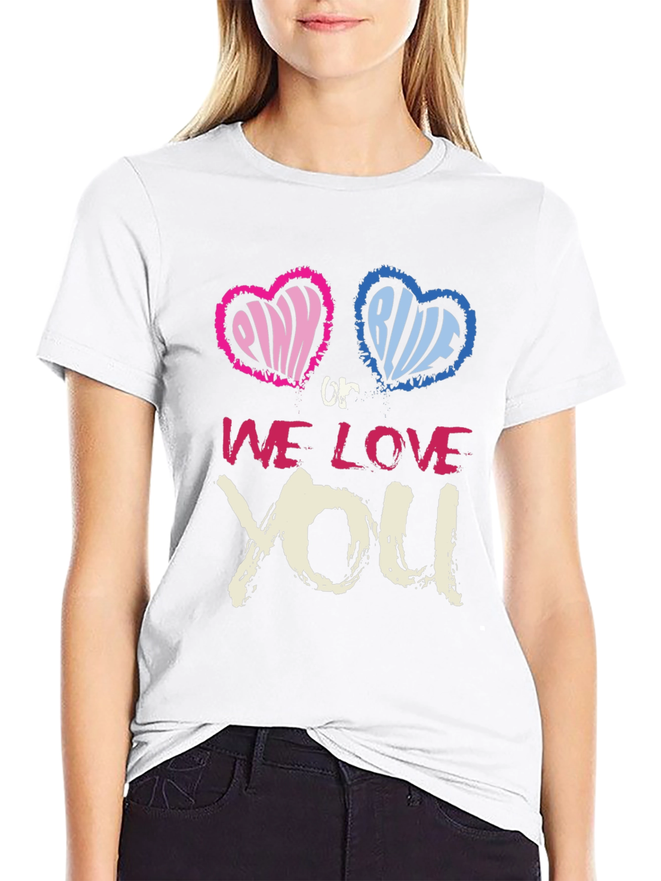 Pink or Blue We Love You T-Shirt
