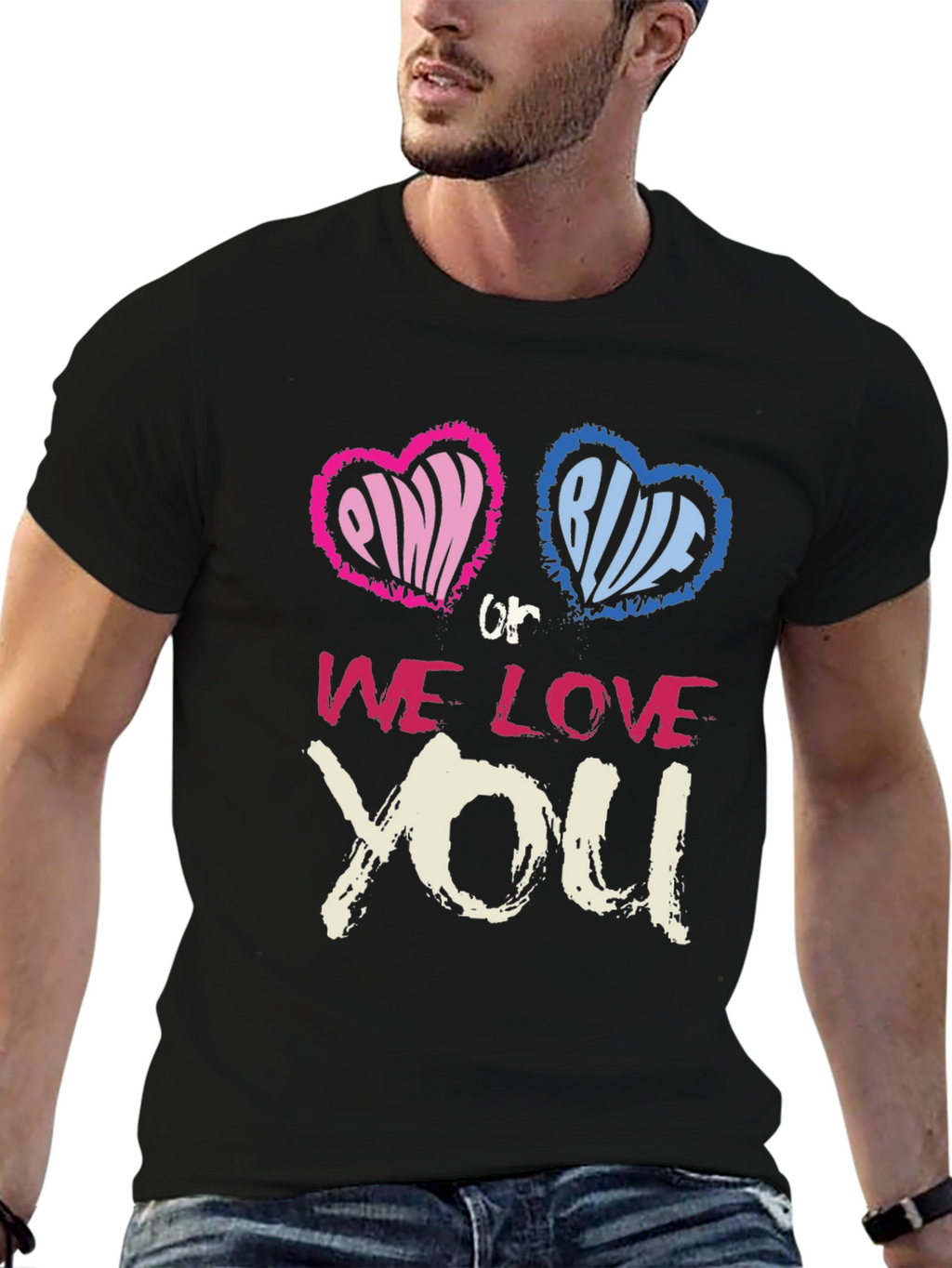 Pink or Blue We Love You T-Shirt