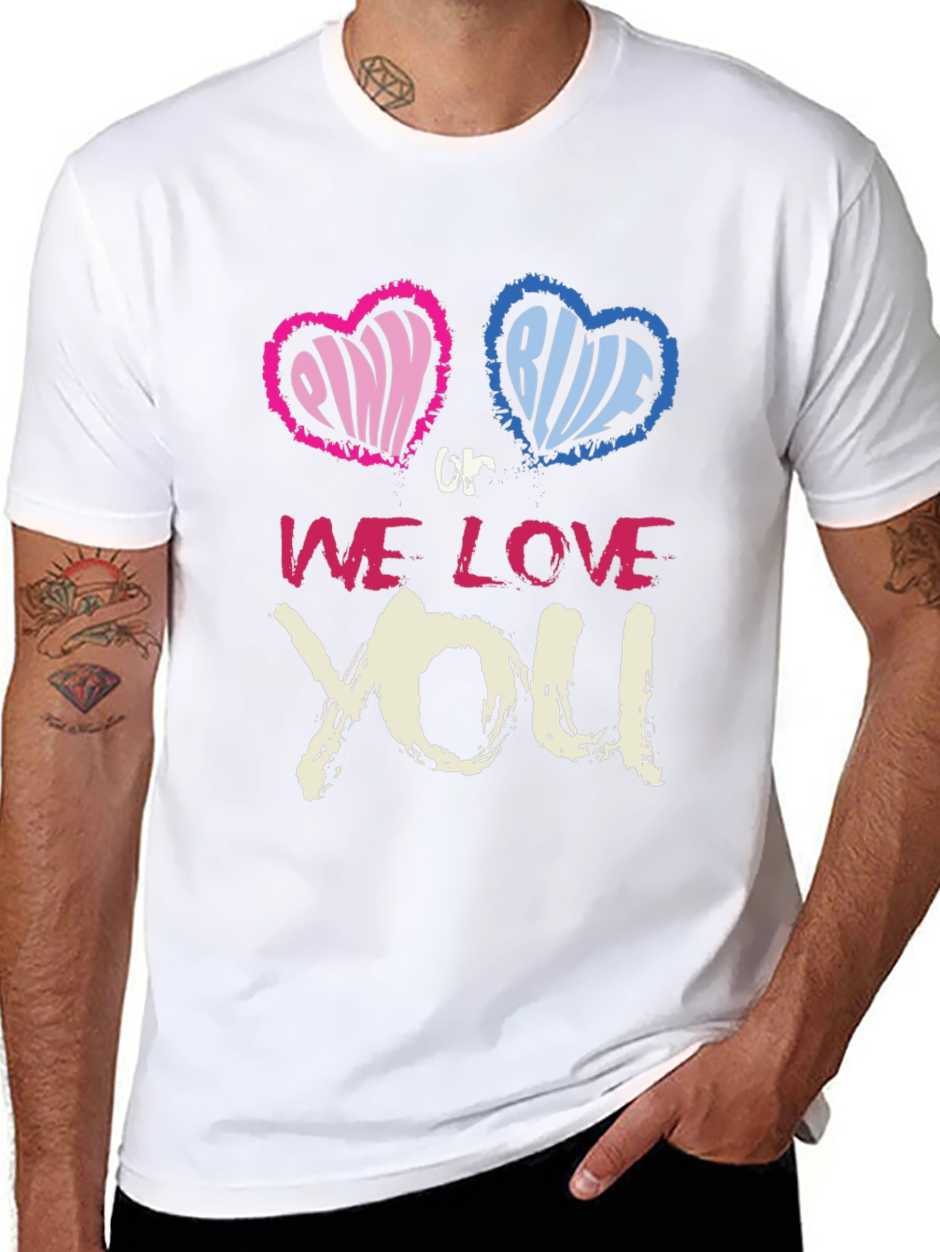 Pink or Blue We Love You T-Shirt