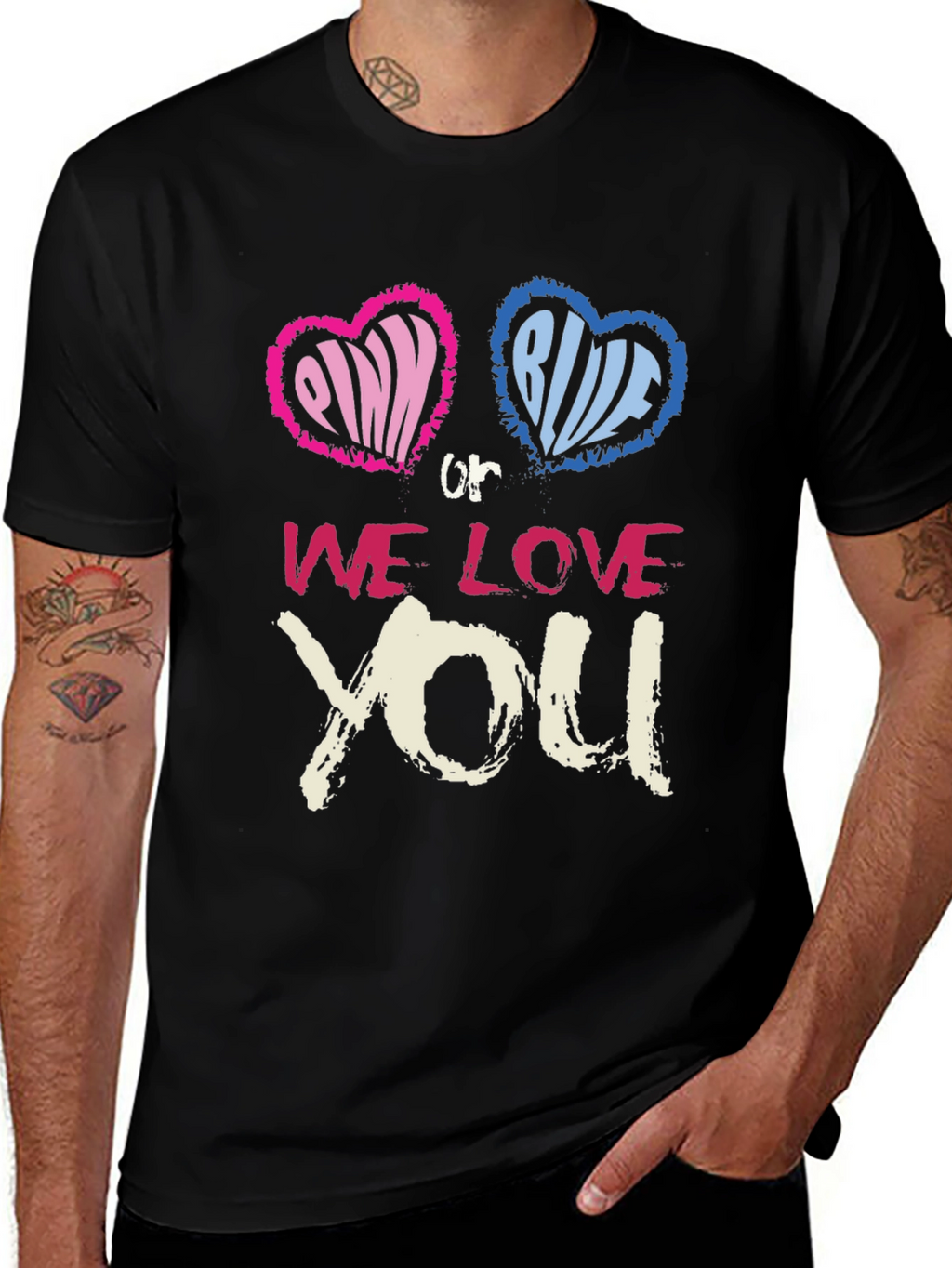 Pink or Blue We Love You T-Shirt