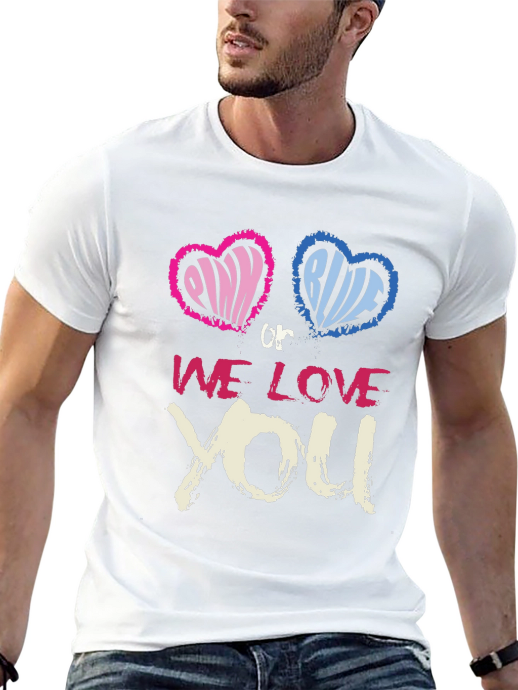 Pink or Blue We Love You T-Shirt