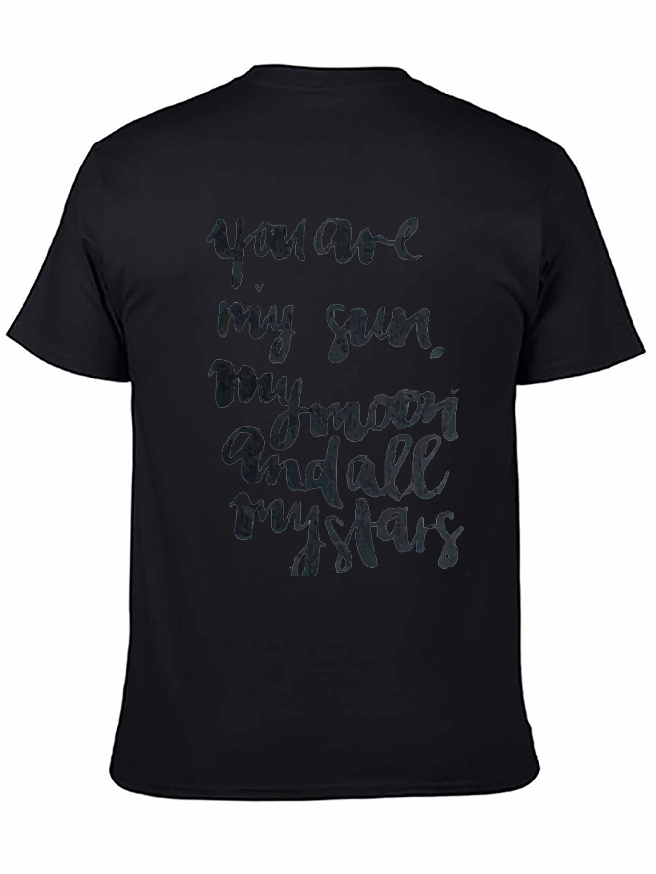 You Are My Sun Moon & Stars Graphic Tee - Black