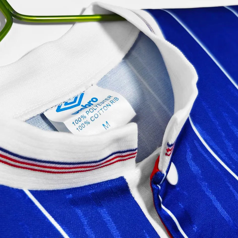 1989/1990 AA Away Retro Long Sleeve Soccer Jersey Detail 4