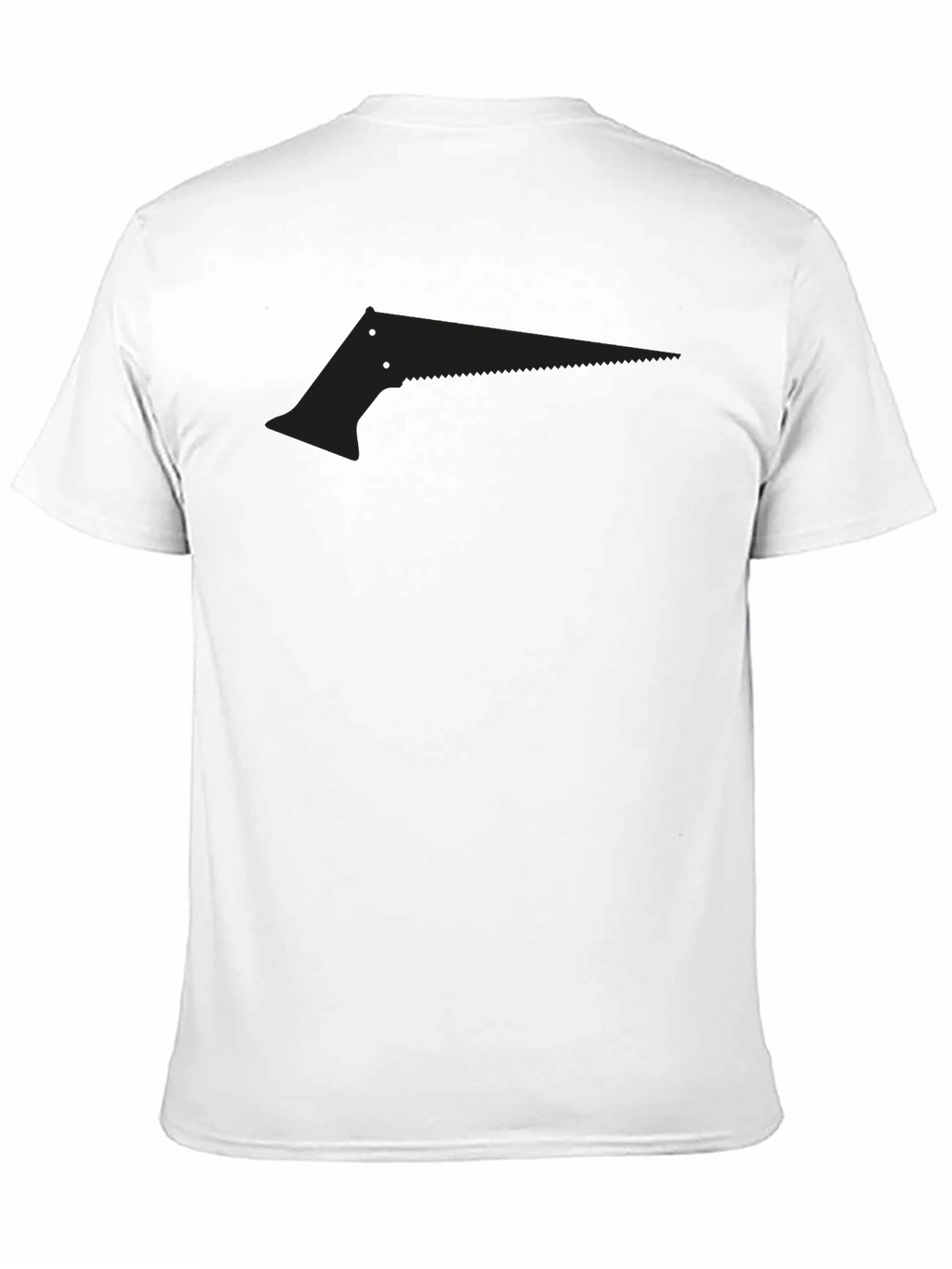 Mens Black Saw Graphic Tee - Edgy Design