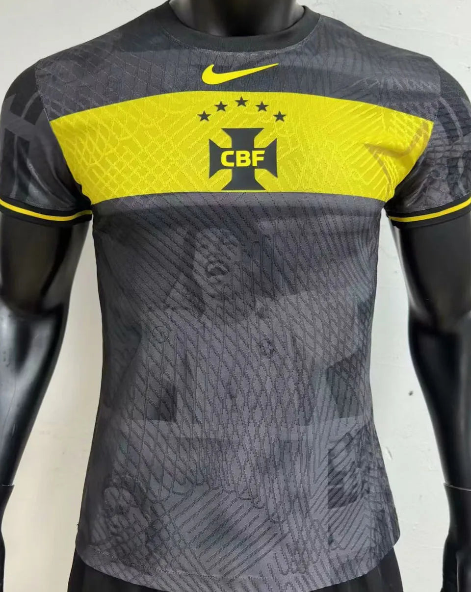 2023/24 Brazil Special Edition Black Player Version Jersey Front