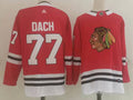 Men's Chicago Blackhawks Kirby Dach #77 Red Home Breakaway Player Jerseys