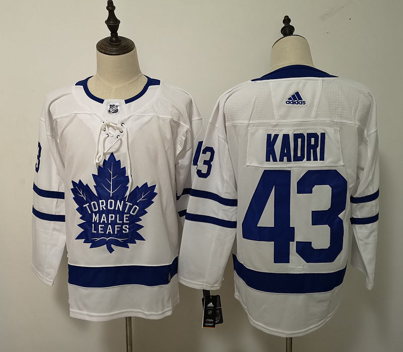 Men's Toronto Maple Leafs Nazem Kadri #43 White Player Game Jerseys