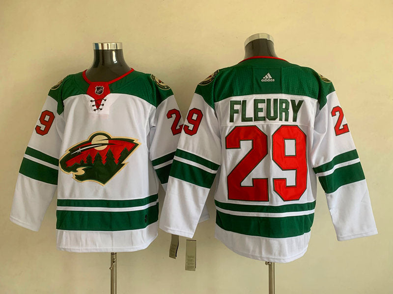 Men's Minnesota Wild Marc Andre Fleury #29 White Breakaway Jerseys