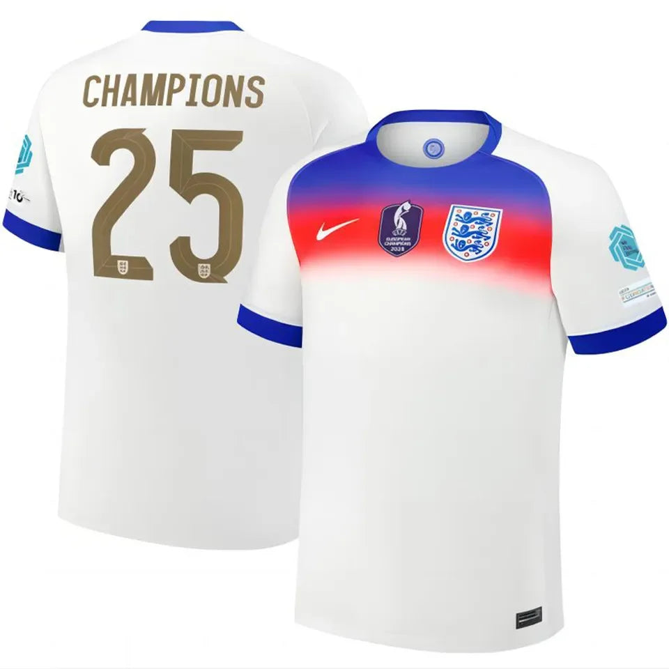 2025/26 England Away Black Women Soccer Jersey 女 Detail 2