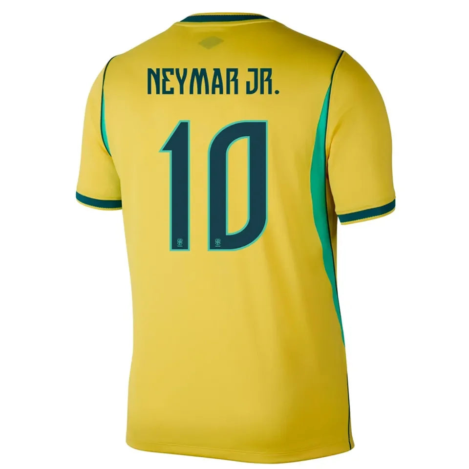 2026/27 Brazil Home Yellow Player Version Long Sleeve Soccer Jersey Detail 2