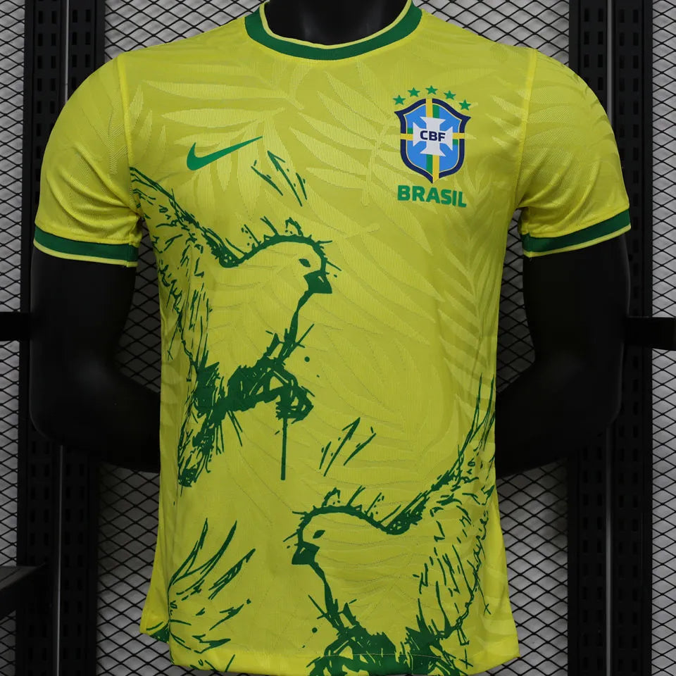 2022/23 Brazil Special Edition Yellow Player Version Jersey Front