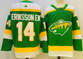 Men's Minnesota Wild Joel Eriksson Ek #14 Green Player Game Jerseys