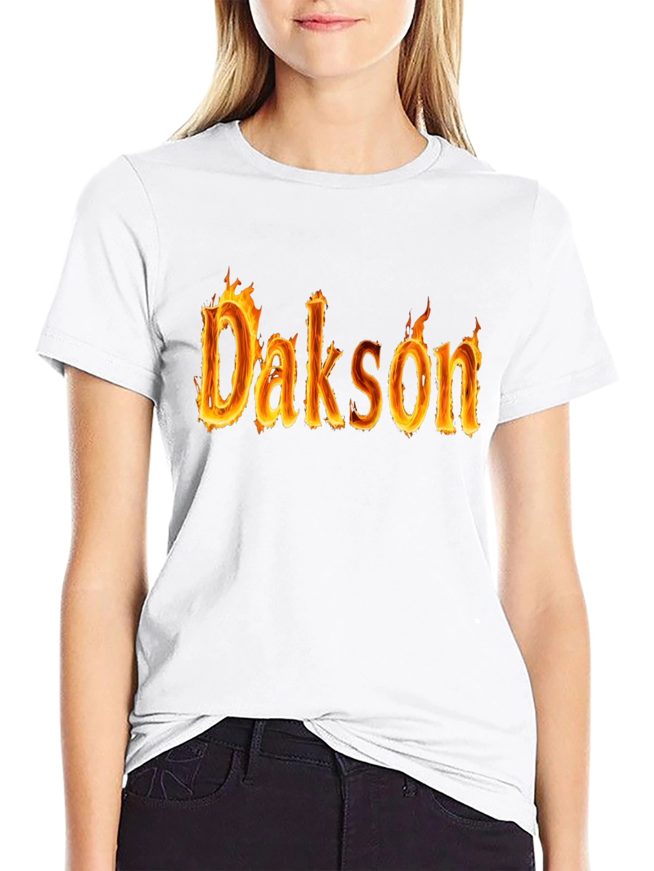 Dakson Flame T-Shirt - Personalized Fire Design