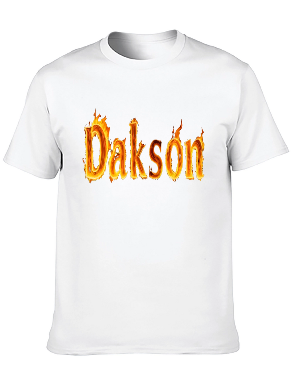 Dakson Flame T-Shirt - Personalized Fire Design