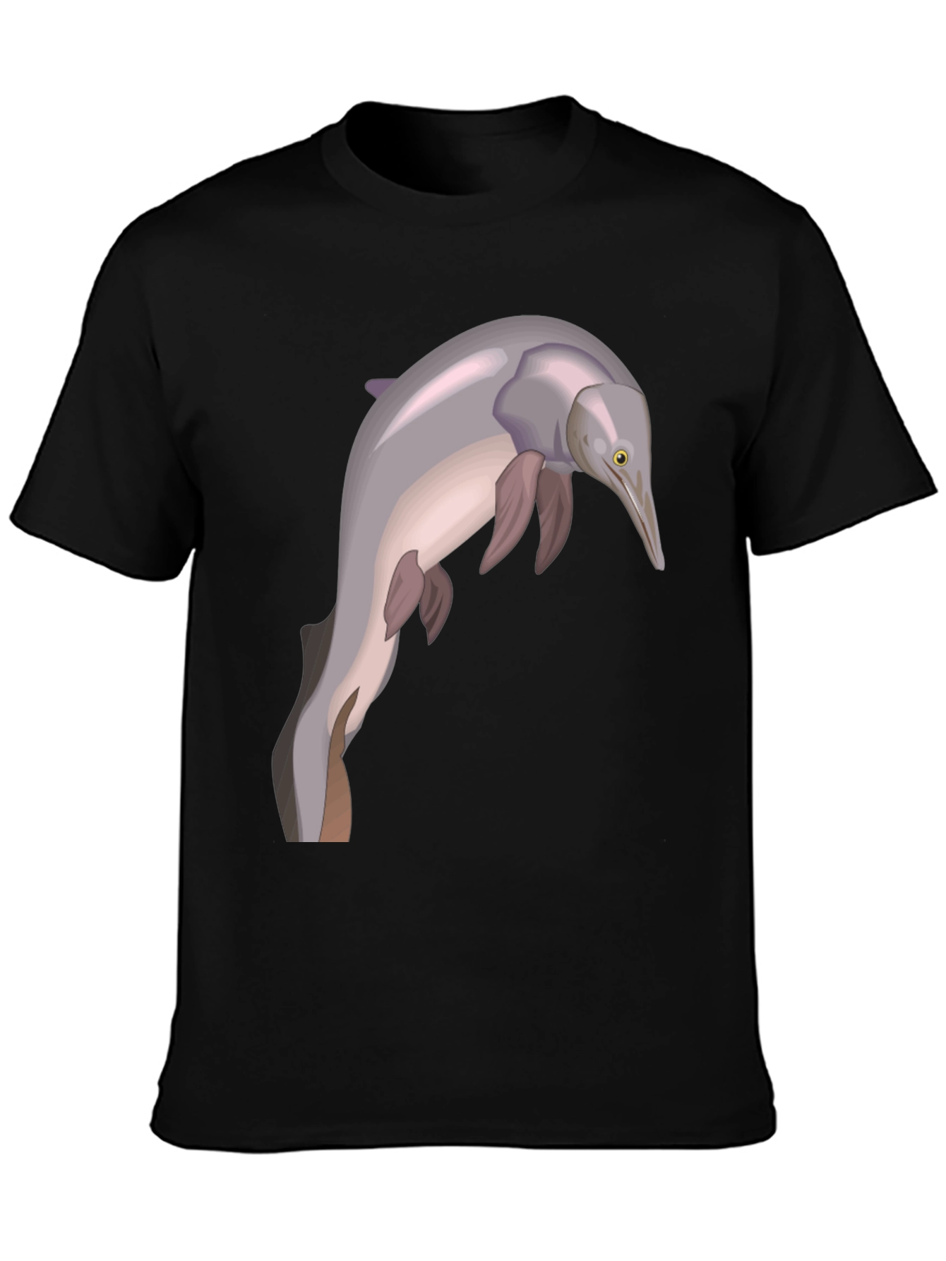 Amazon River Dolphin Graphic Tee - Black