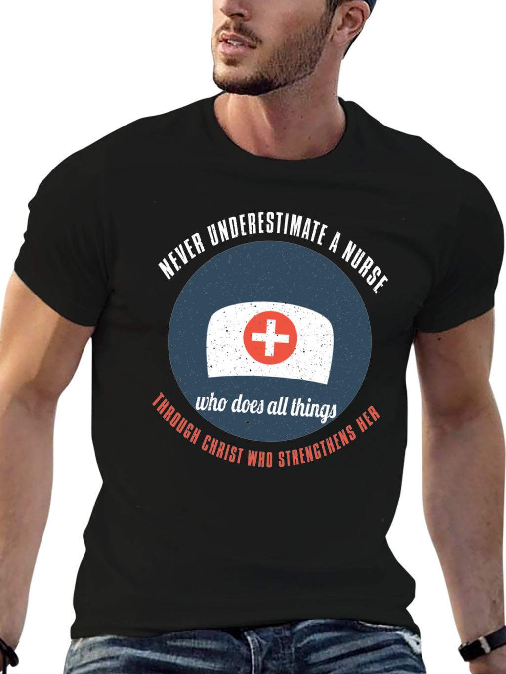 Nurse Strength T-Shirt - Christian Theme