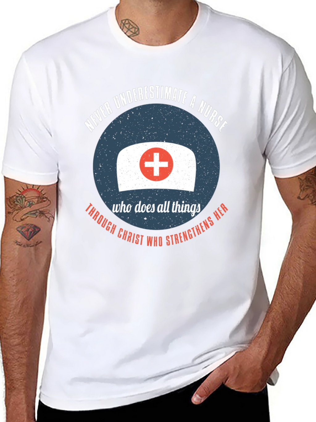 Nurse Strength T-Shirt - Christian Theme