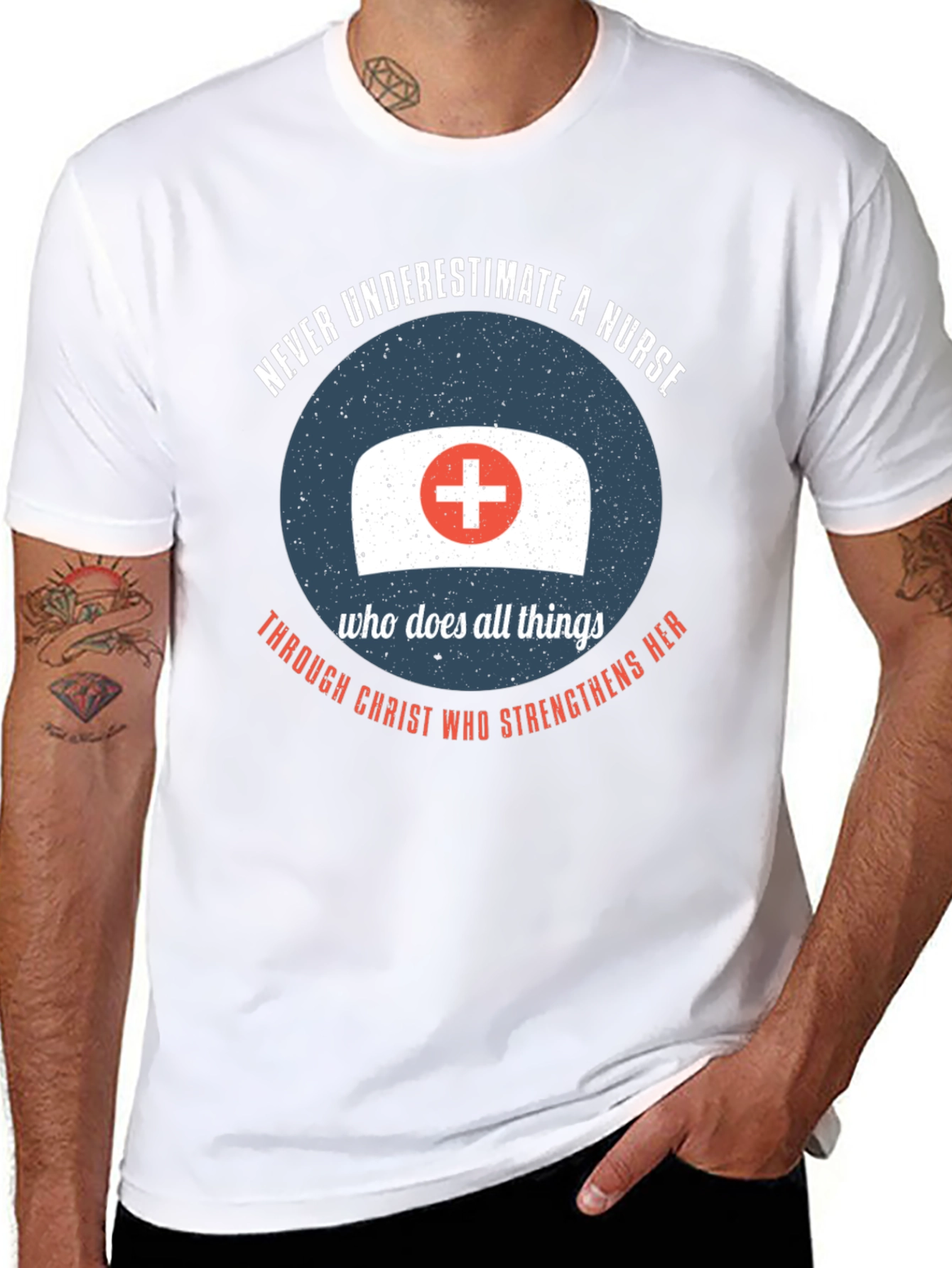 Nurse Strength T-Shirt - Christian Theme