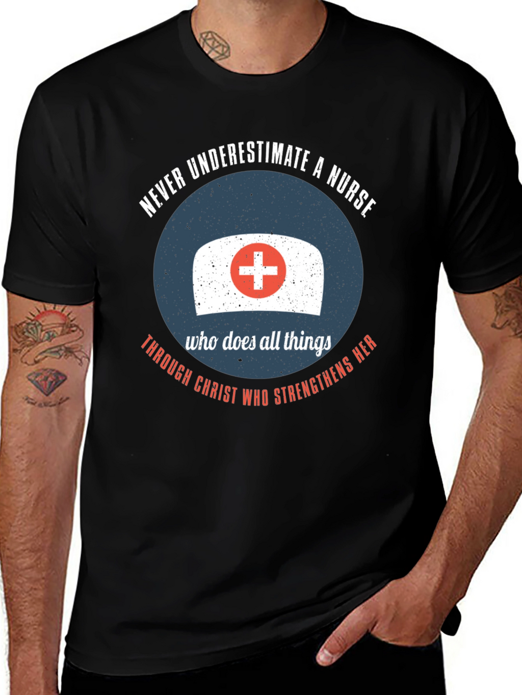 Nurse Strength T-Shirt - Christian Theme