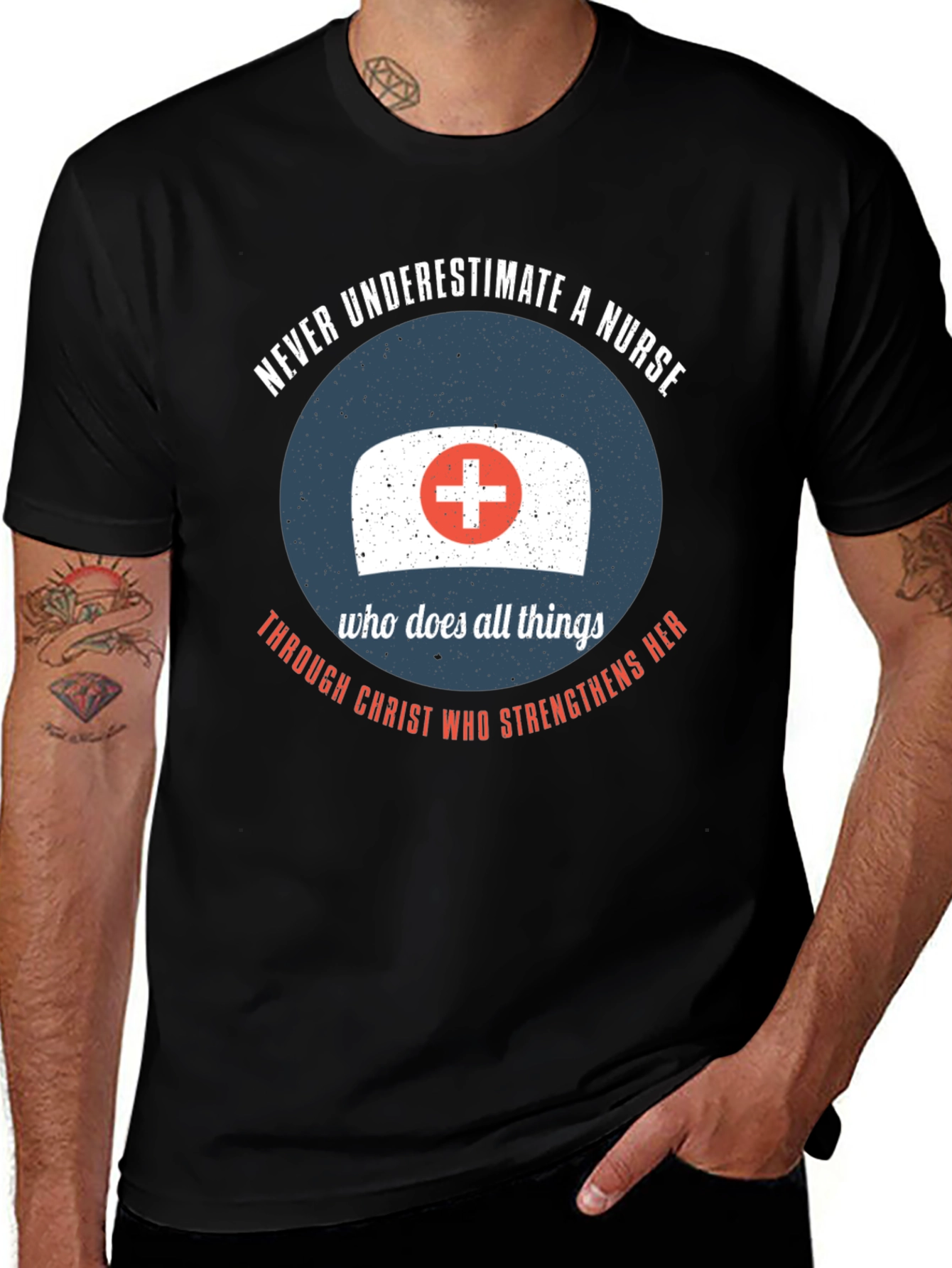 Nurse Strength T-Shirt - Christian Theme