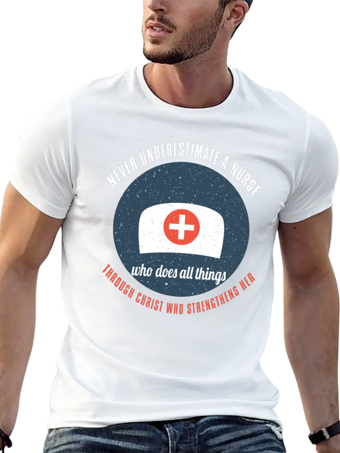 Nurse Strength T-Shirt - Christian Theme