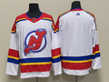 Men's New Jerseys Devils White Special Edition 2.0 Breakaway Blank Jerseys