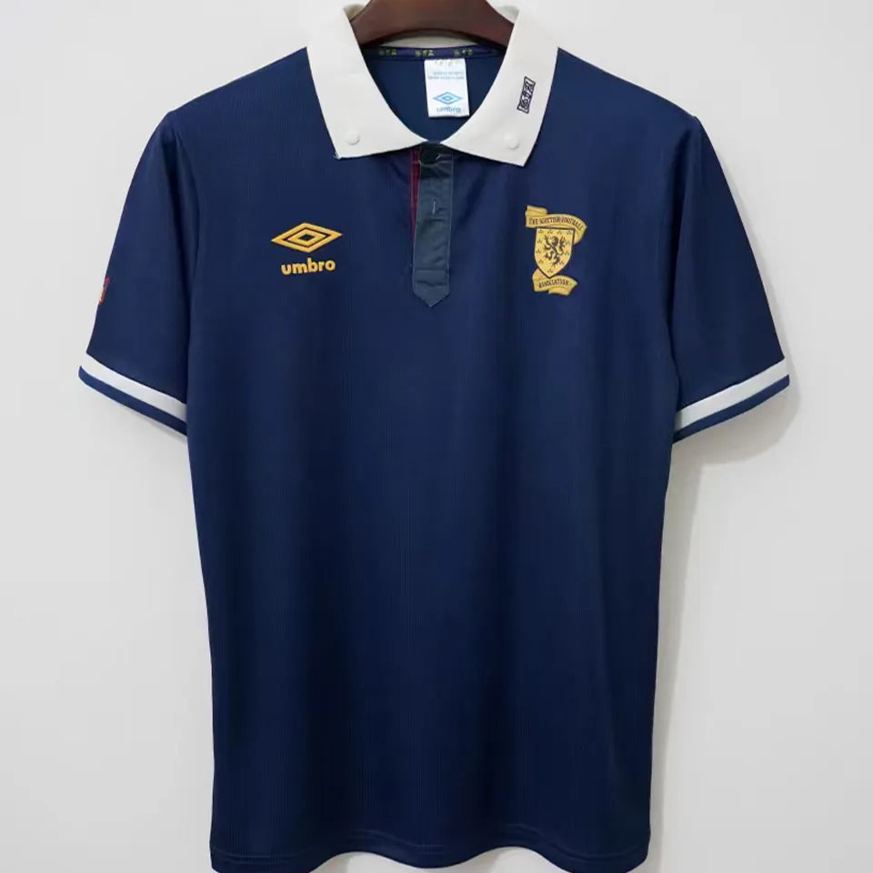 1988/1991 Scotland Home Retro Soccer Jersey Front
