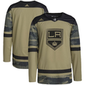 Men's Los Angeles Kings Camo Military Appreciation Team Authentic Practice Blank Jerseys